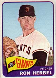1965 Topps Baseball Cards      084      Ron Herbel